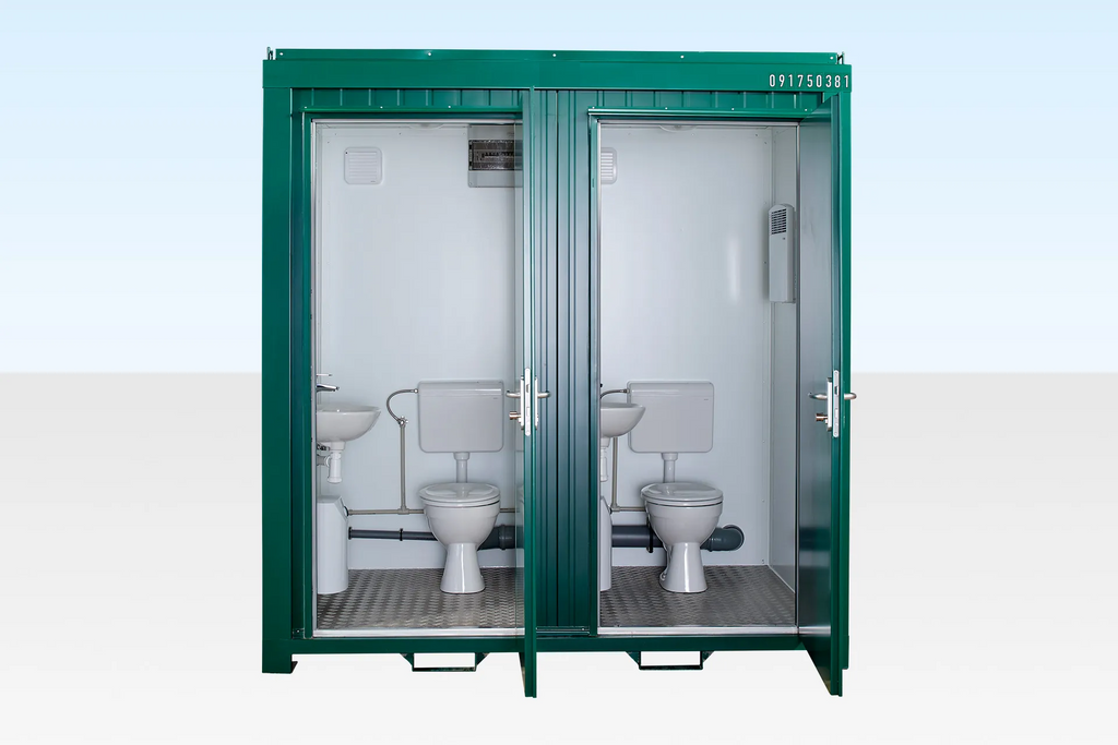 1+1 Double Mains Toilet 8Ft x 5Ft (Green) 2