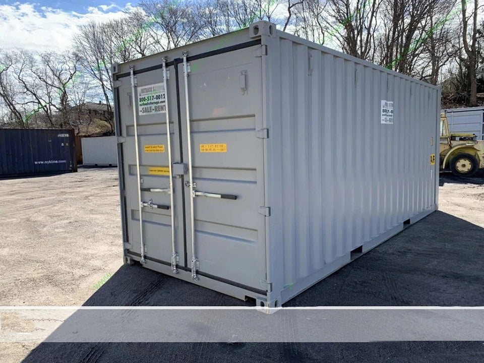 20' x 8' x 8,5' hoch - Neuer zweitüriger Versand-/Lagerbehälter - Grau