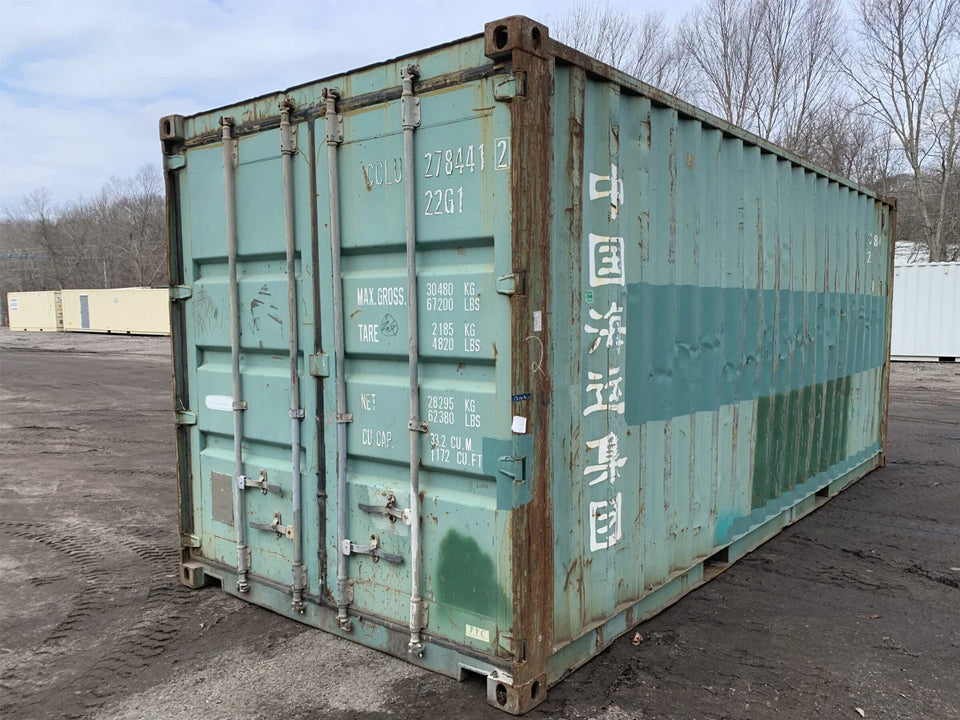 20' x 8' x 8.5' Hoch- Gebrauchter Versand-/Lagercontainer - Grün