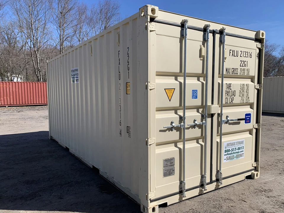 20' x 8' x 8.5' Hoch- Neuer Versand-/Lagerbehälter - Wind- und Wasserdicht - Beige