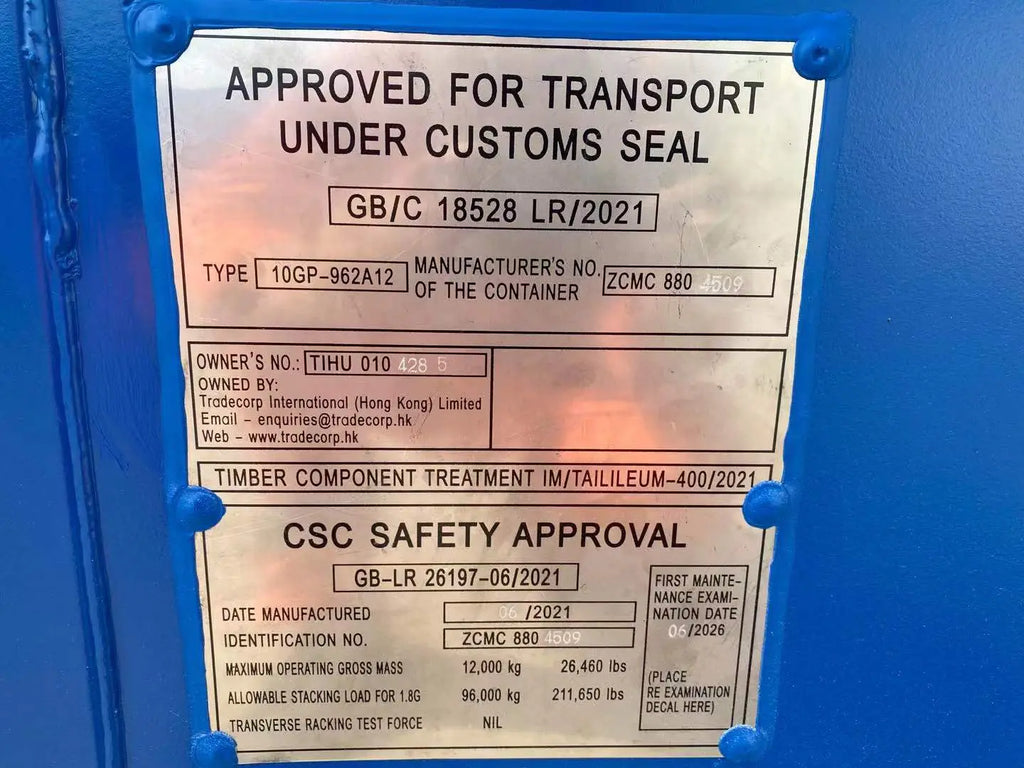 10' High Cube Verbundener Container 4