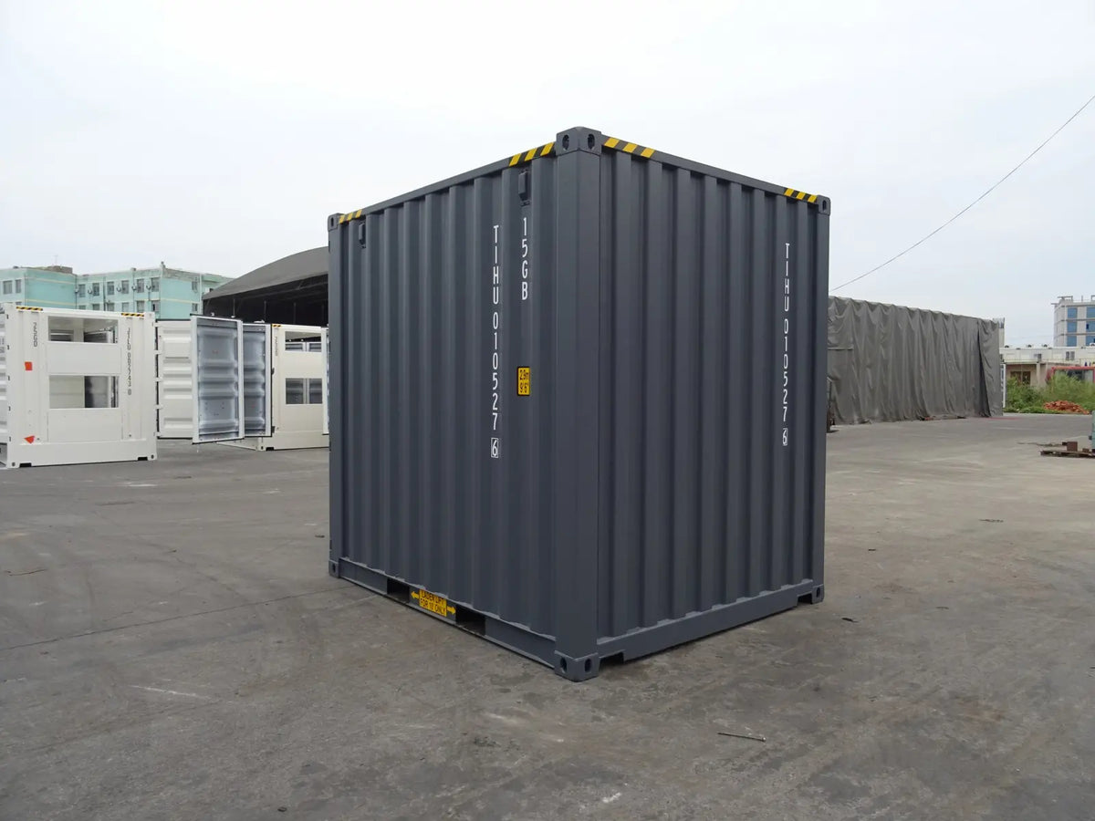 10' HC RAL 7015 Schiefergrau EOD-Mini-Container 5