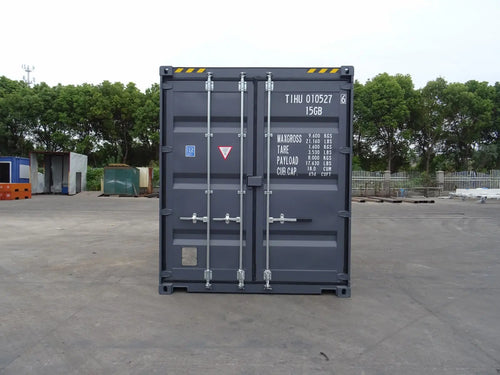 10' HC RAL 7015 Schiefergrau EOD-Mini-Container
