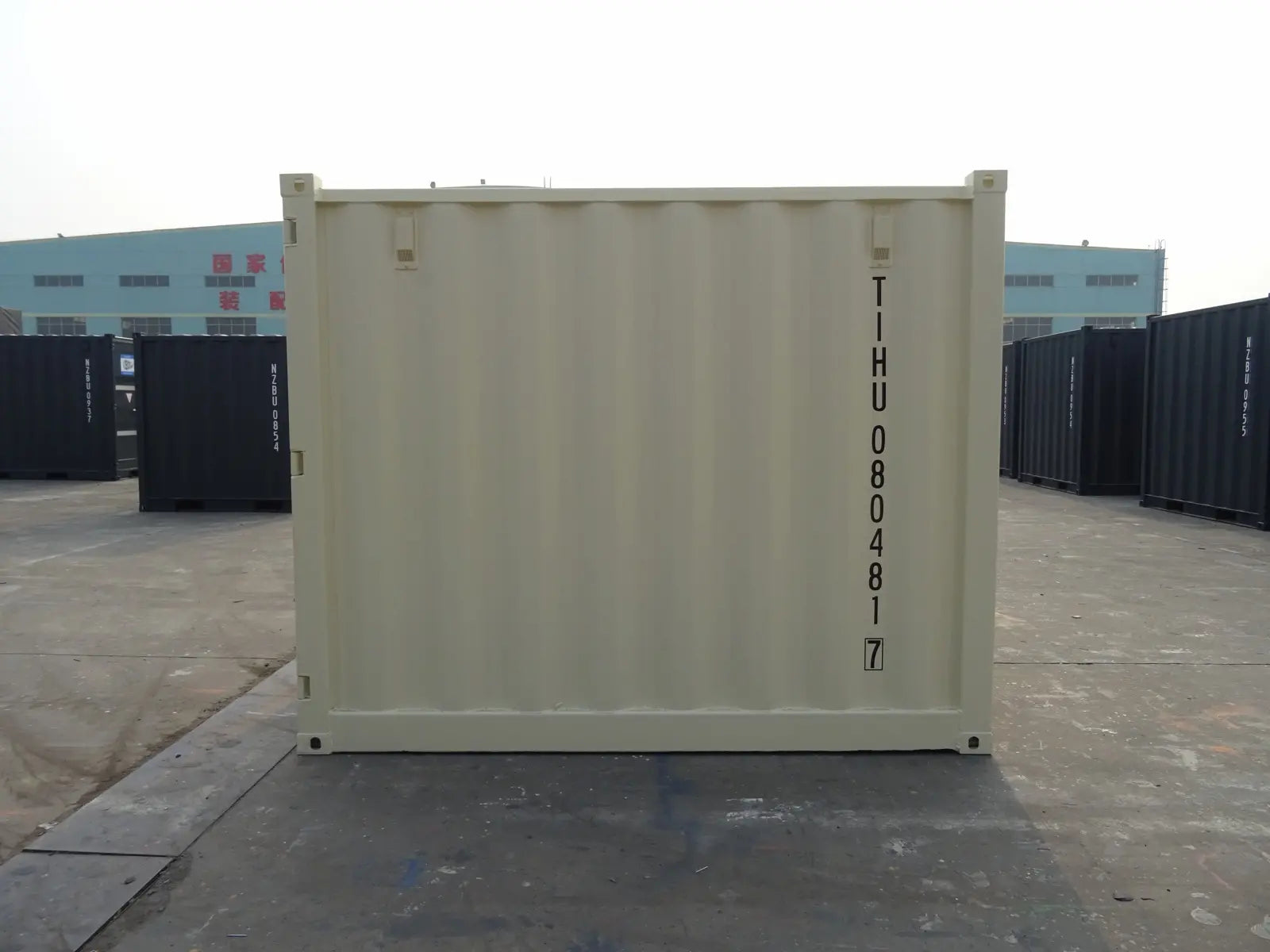 7' RAL 1015 Hell-Elfenbein EOD Container