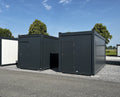 Bürocontainer, Einzelcontainer, Container mit Staplertaschen "Dark Grey" 15