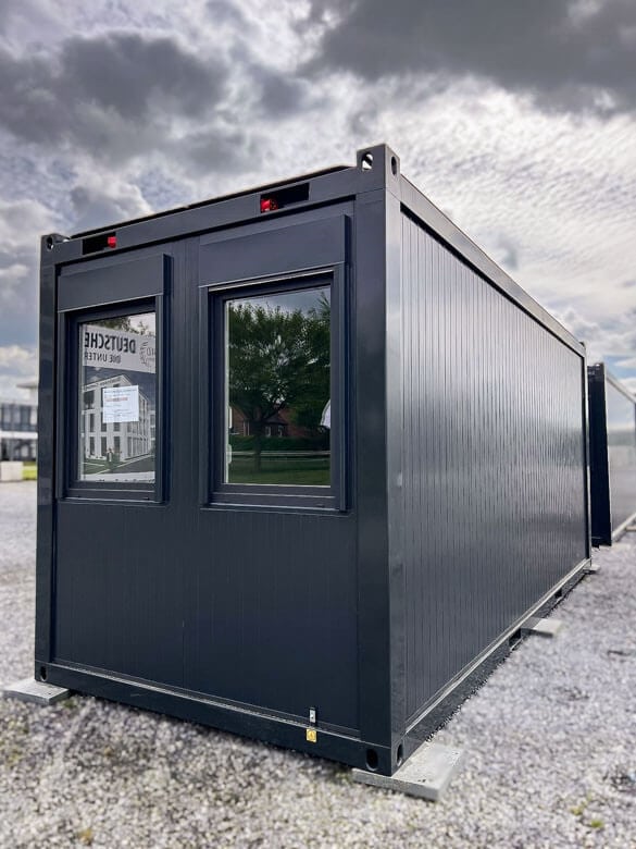 Bürocontainer, Einzelcontainer, Container mit Staplertaschen "Dark Grey" 15 2